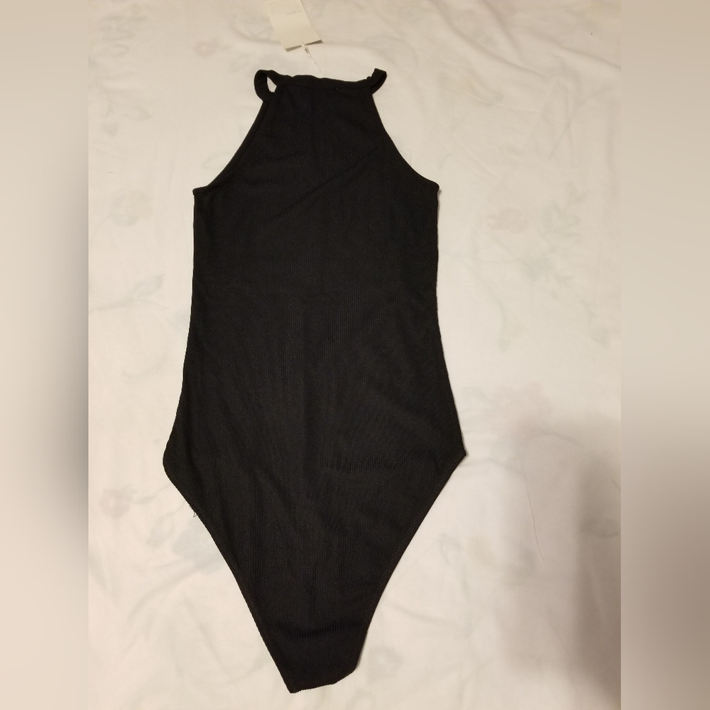 NWT Zara Trafaluc Collection's Halterneck Bodysuit Color Black Size Small - Picture 3 of 10